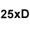 Bohrtiefe 25xD