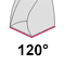 Spitzenwinkel 120°