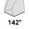 Spitzenwinkel 142°