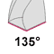 Spitzenwinkel 135°