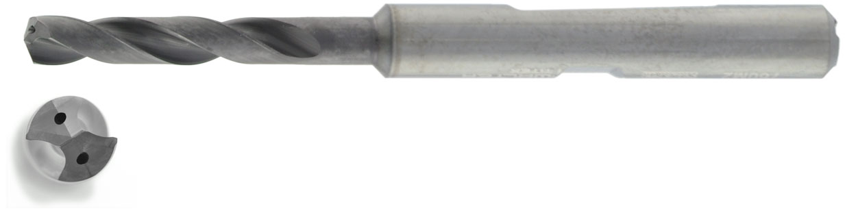 VHM HPC Bohrer 3xD mit IK Ø 3,5 mm, TiAlN besch.