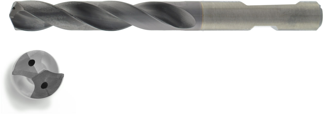 VHM HPC Bohrer 5xD mit IK Ø 10,1 mm, TiAlN besch.