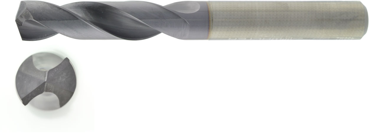VHM HPC Bohrer 3xD ohne IK Ø 6 mm, TiAlN besch.