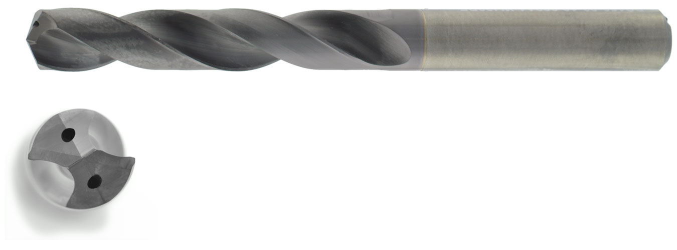 VHM HPC Bohrer 5xD mit IK Ø 10,4 mm, TiAlN besch.