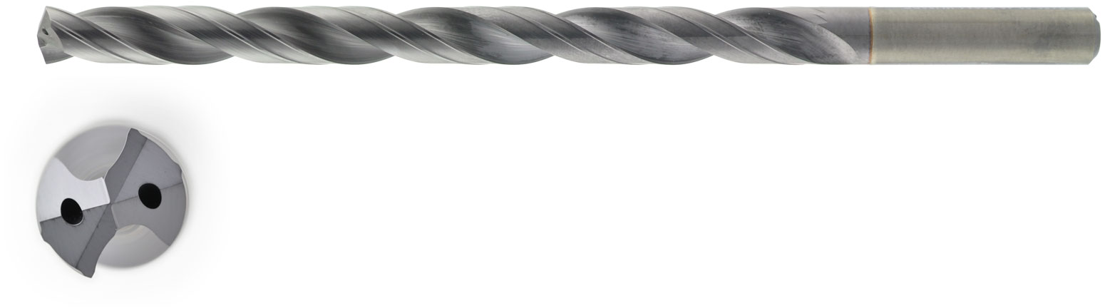 VHM HPC Bohrer 12xD mit IK Ø 12,3 mm, TiAlN besch.